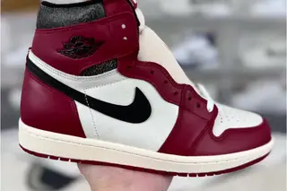 Jordan 1 High OG Lost Found Basketball Shoes White Red Chicago