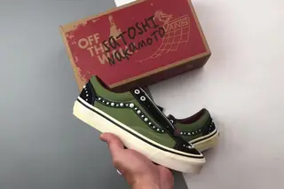 Vans Satoshi Nakamoto x Otw By Old Skool Low-Top Skate Shoes Black Green