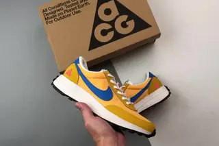 Nike Ldv ACG Low-Top Trail Running Shoes Blue Yellow