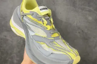 Balenciaga Jet Low-Top Chunky Sneakers White Yellow