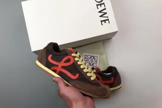 Loewe Ballet Runner 2.0 Low-Top Chunky Sneakers Chocolate Brown