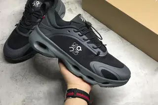 Loewe x Cloudsolo Low-Top Sneakers Black Grey