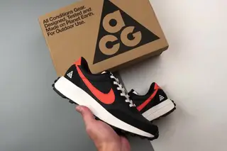 Nike Ldv ACG Low-Top Trail Running Shoes Black Orange
