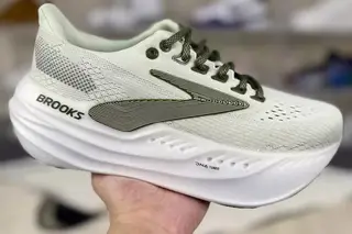 Brooks Low-Top Running Shoes Grey Green