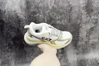 Emporio Armani EA7 Low-Top Running Shoes Black White