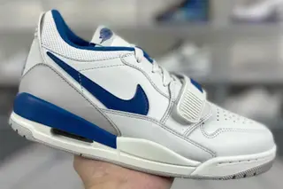 Jordan Legacy 312 Low-Top Basketball Shoes Blue White