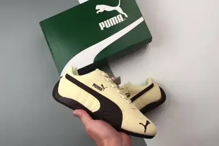 Puma Speedcat Low-Top Running Shoes Pale Yellow