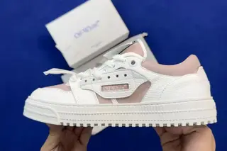 Off-White Ow Court Low-Top Skate Shoes Pink