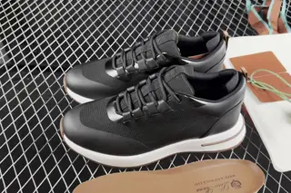 Loro Piana Week-End Walk Low-Top Lifestyle Sneakers Black