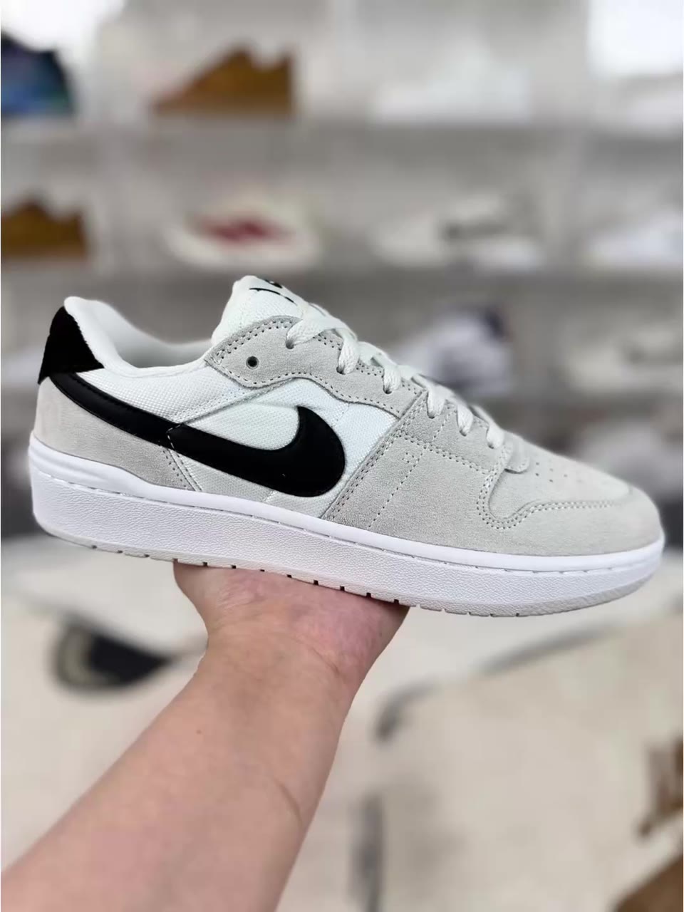 Nike SB Code 58 Low-Top Skate Shoes White Black