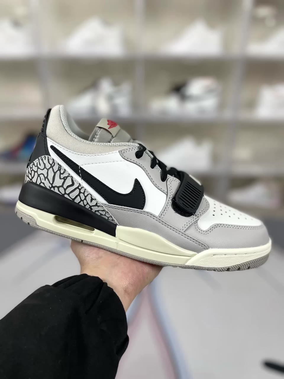 Jordan Legacy 312 Low Basketball Shoes White Grey (JORDAN-150)