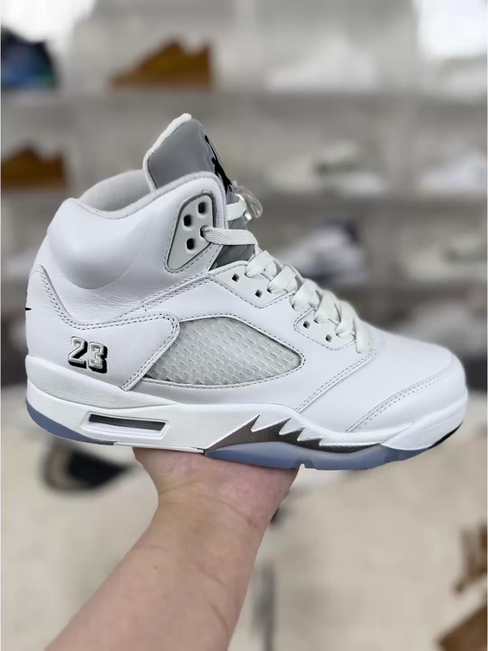 Jordan 5 Retro OG High-Top Basketball Shoes White