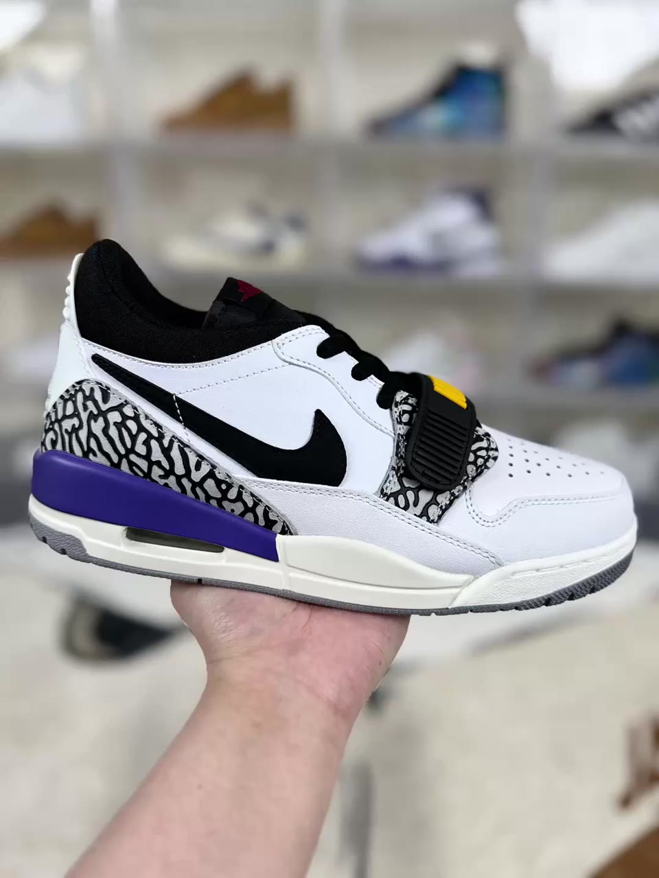 Jordan Legacy 312 Low Basketball Shoes White Purple (JORDAN-137)