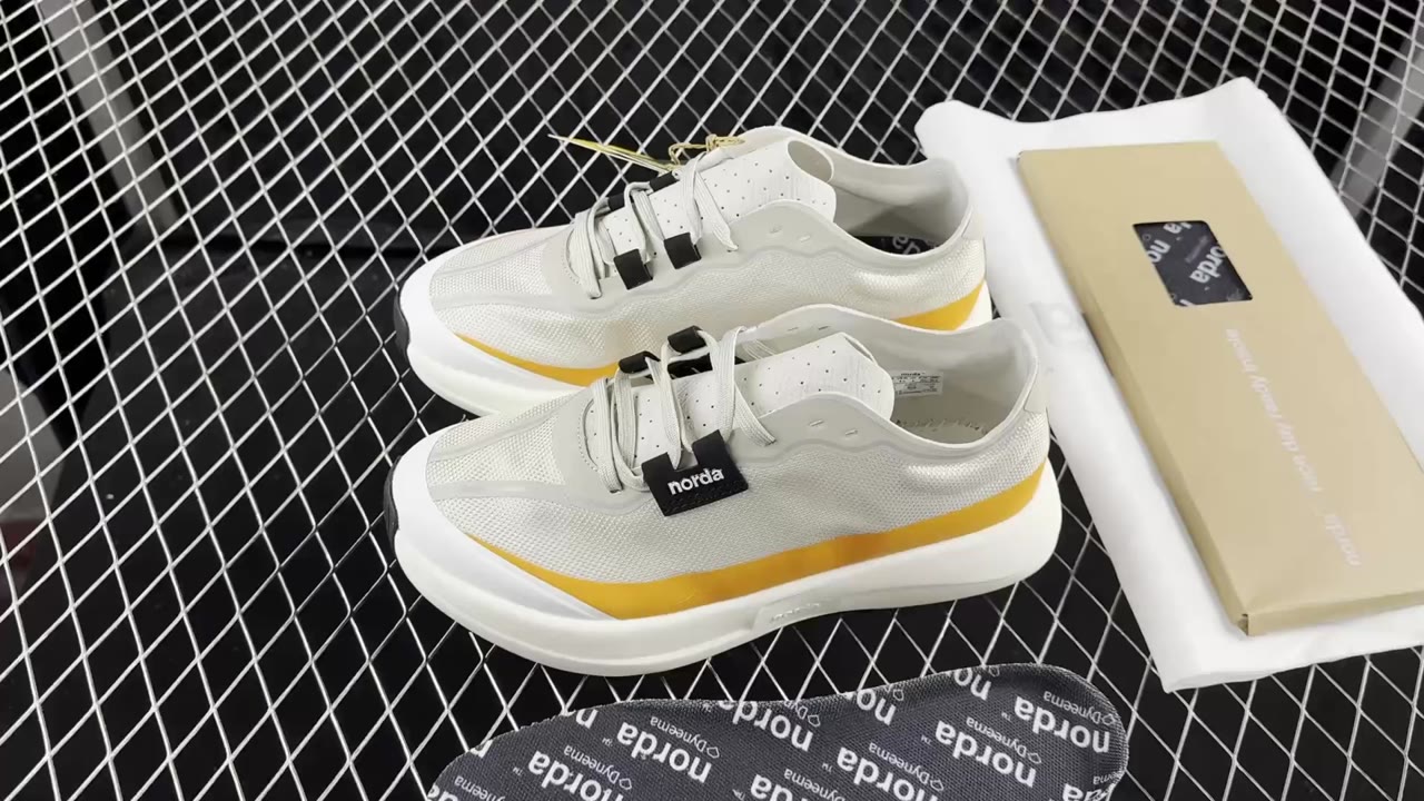 Norda 005 Dyneema Low-Top Running Shoes White Yellow