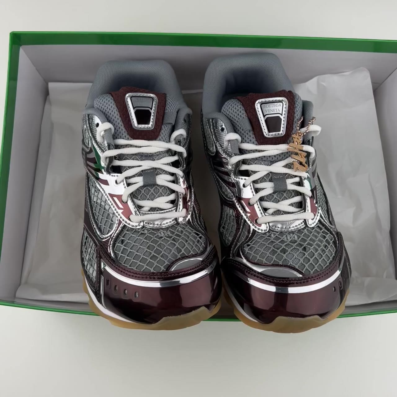 Bottega Veneta Bv Orbit Low-Top Chunky Sneakers Green