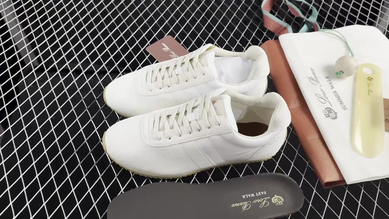 Loro Piana Walk Wish Low-Top Lifestyle Sneakers White