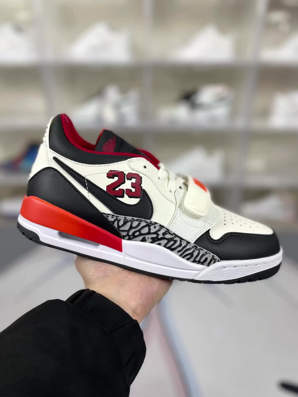Jordan Jordanjordan Legacy 312 Low Basketball Shoes White Black Red