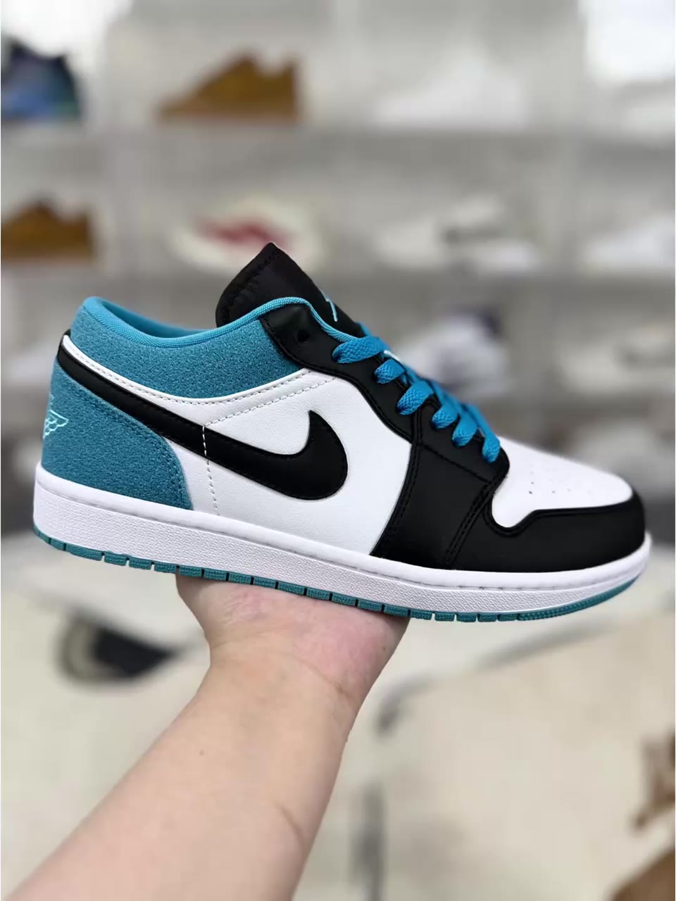 Jordan 1 Low Laser Basketball Shoes Blue