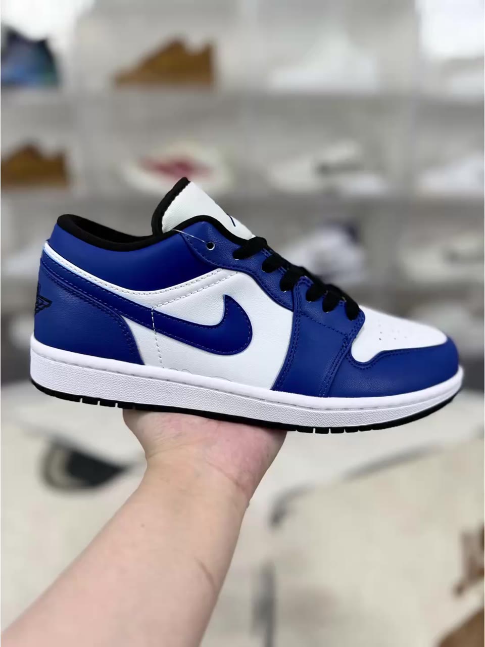 Jordan 1 Low Game Royal Basketball Shoes White Blue