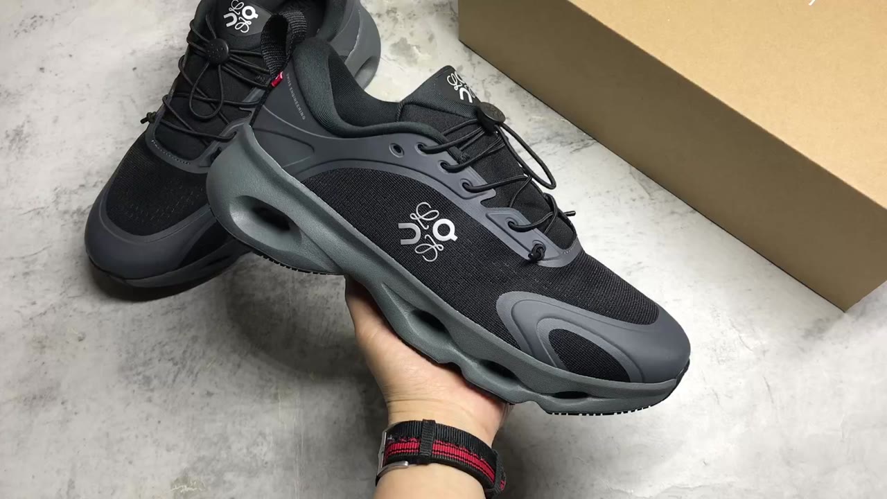 Loewe x Cloudsolo Low-Top Sneakers Black Grey