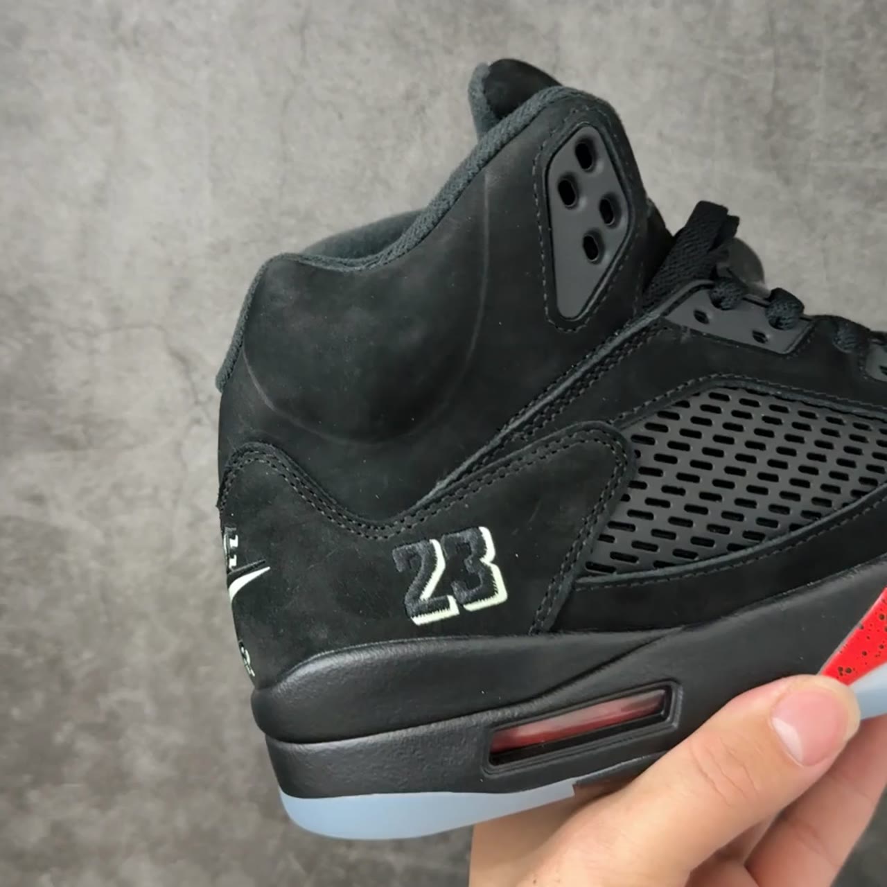 Jordan Halloween Low-Top Basketball Shoes Black Red