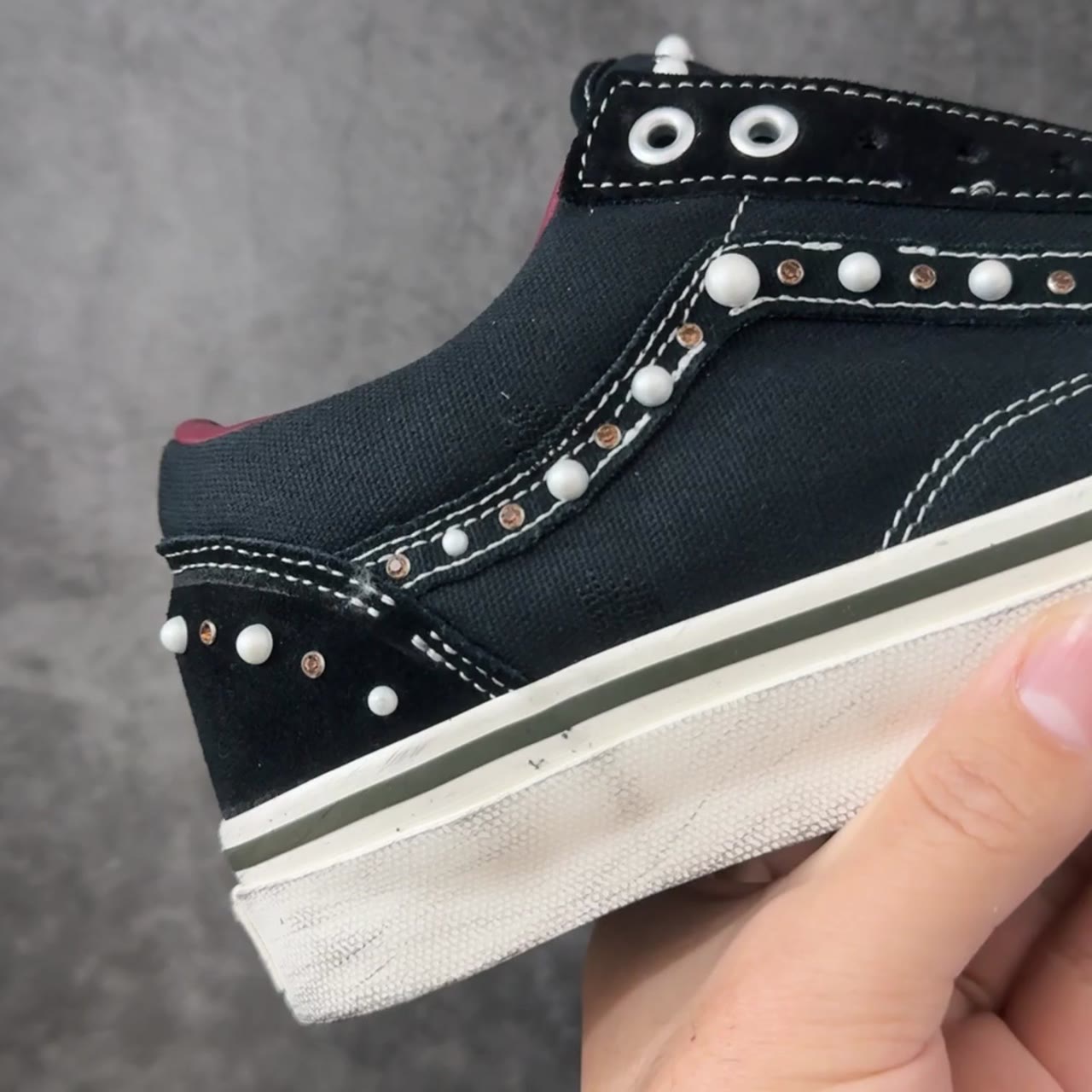 Vans Premium Pearlized Low-Top Sneakers Black