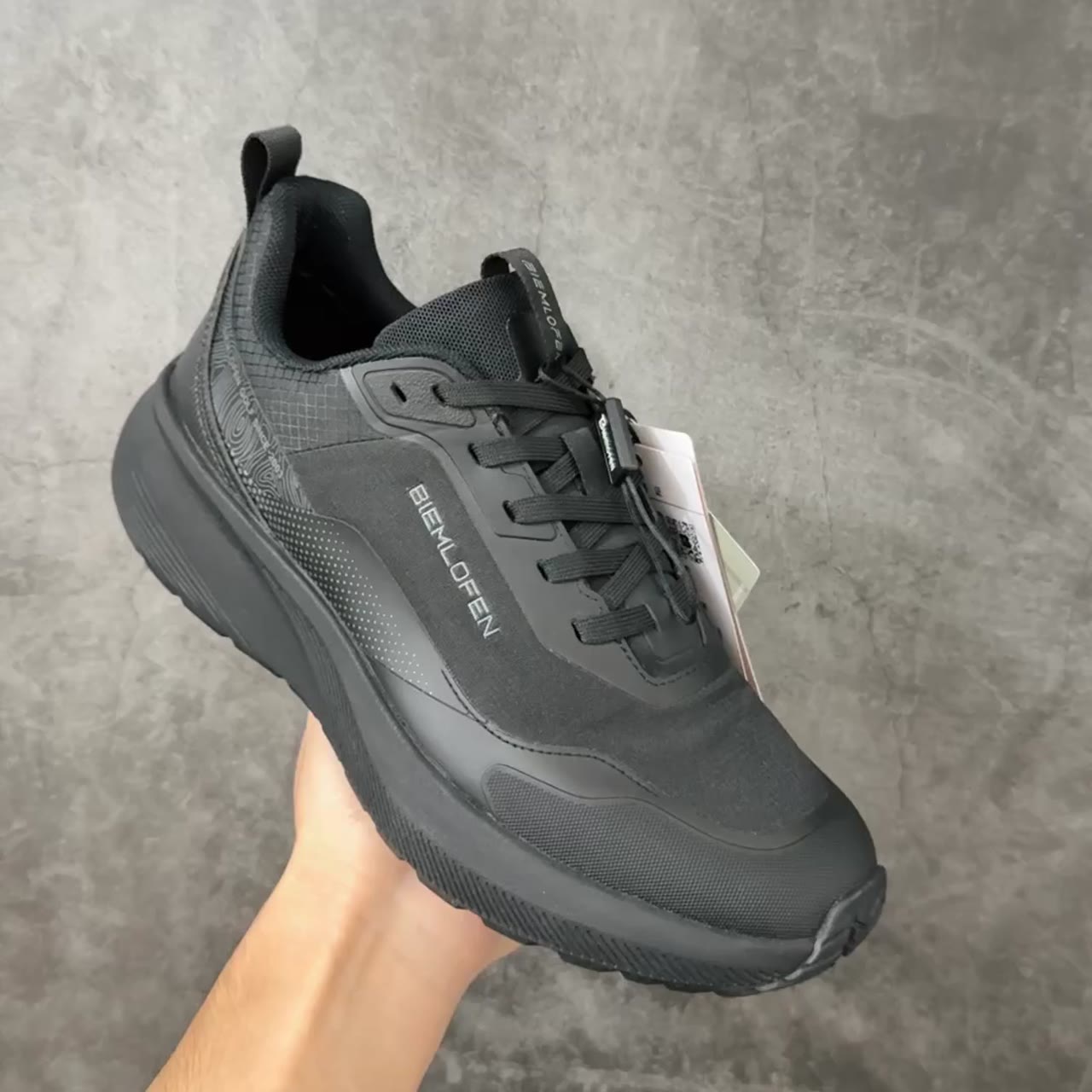 Biem.l.fdlkk Citywalk Low-Top Chunky Sneakers Triple Black